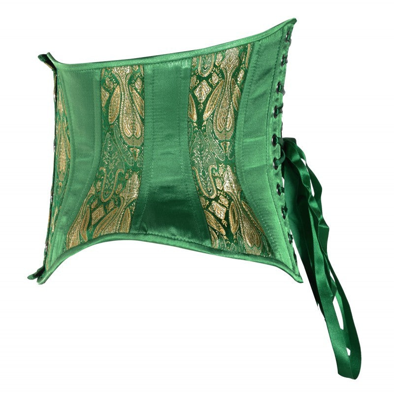 Emerald Corset, Hourglass Silhouette, Short