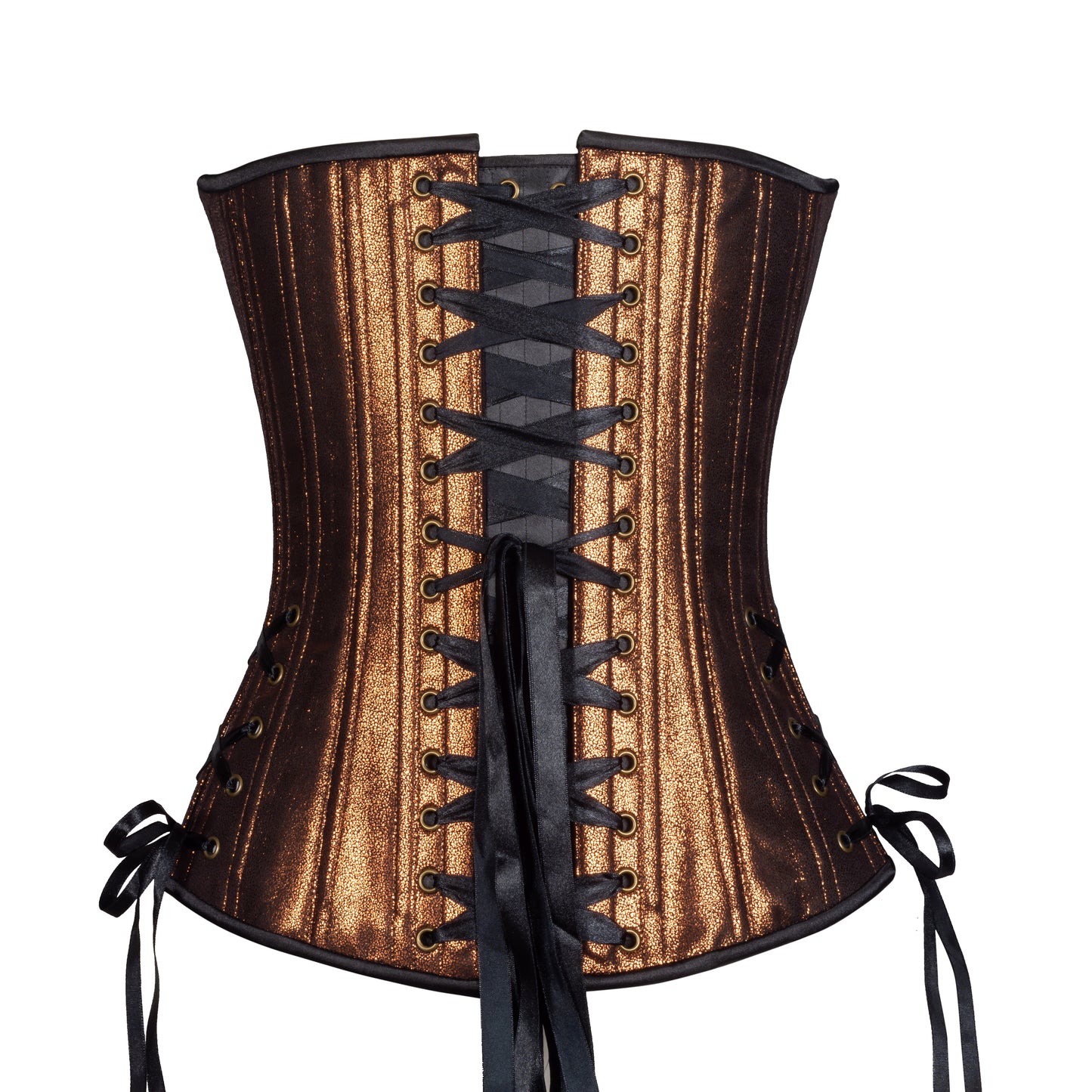 Bronze Mist Overbust Corset, Slim Silhouette, Regular