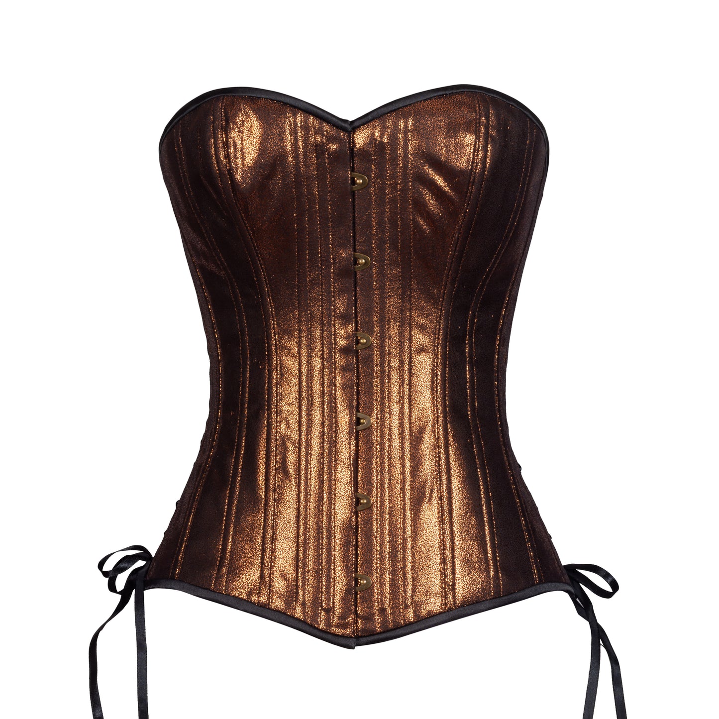 Bronze Mist Overbust Corset, Slim Silhouette, Regular