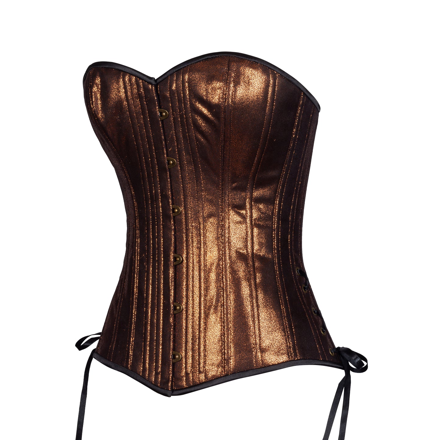Bronze Mist Overbust Corset, Slim Silhouette, Regular