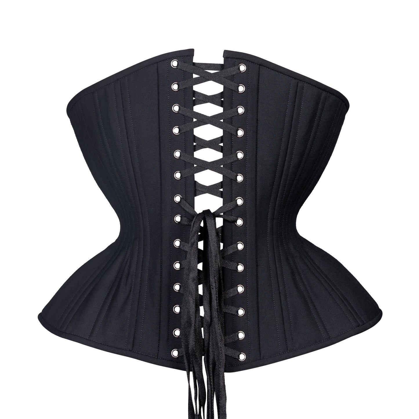 Black Cupped Corset, Gemini Silhouette, Regular