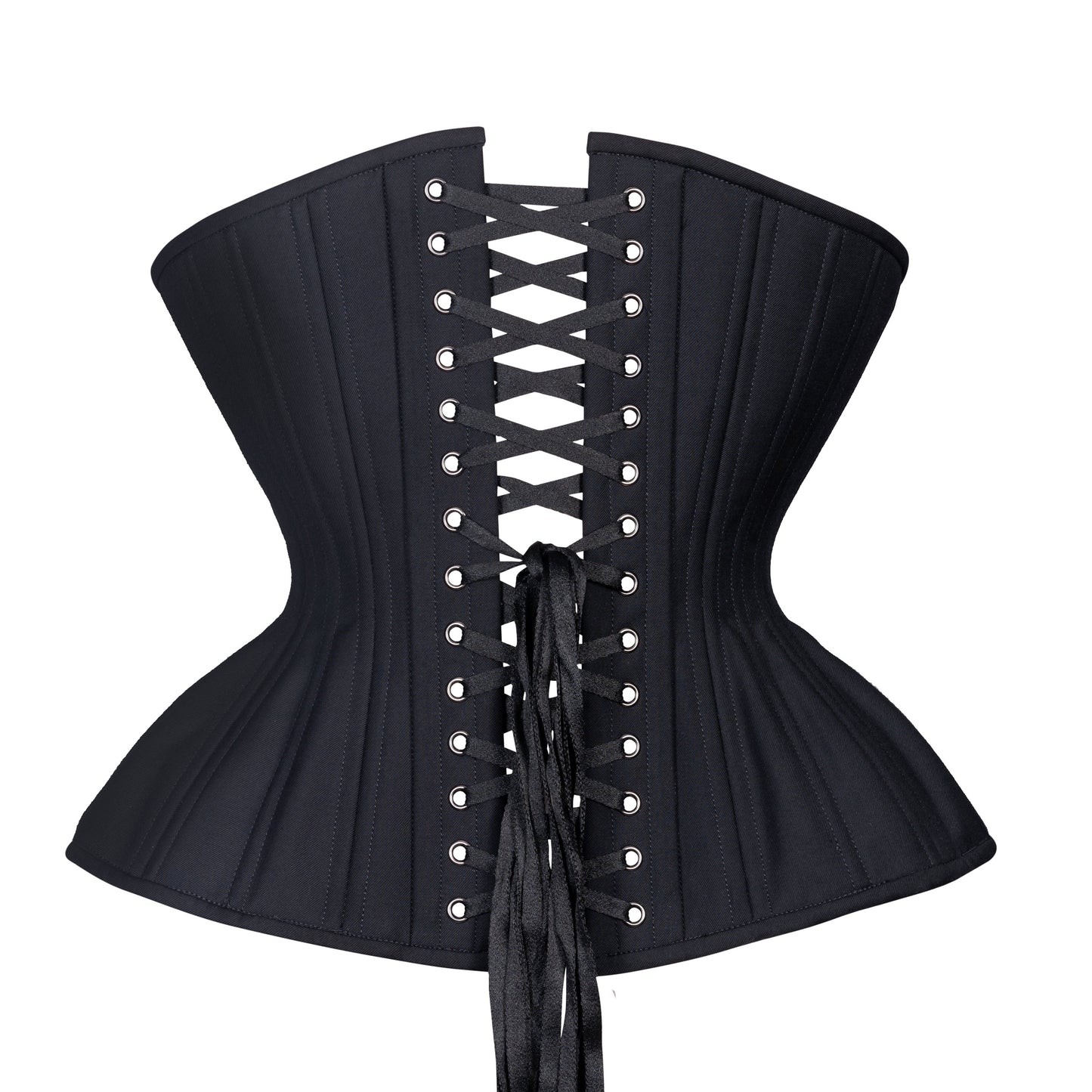 Black Straight Corset, Gemini Silhouette, Regular