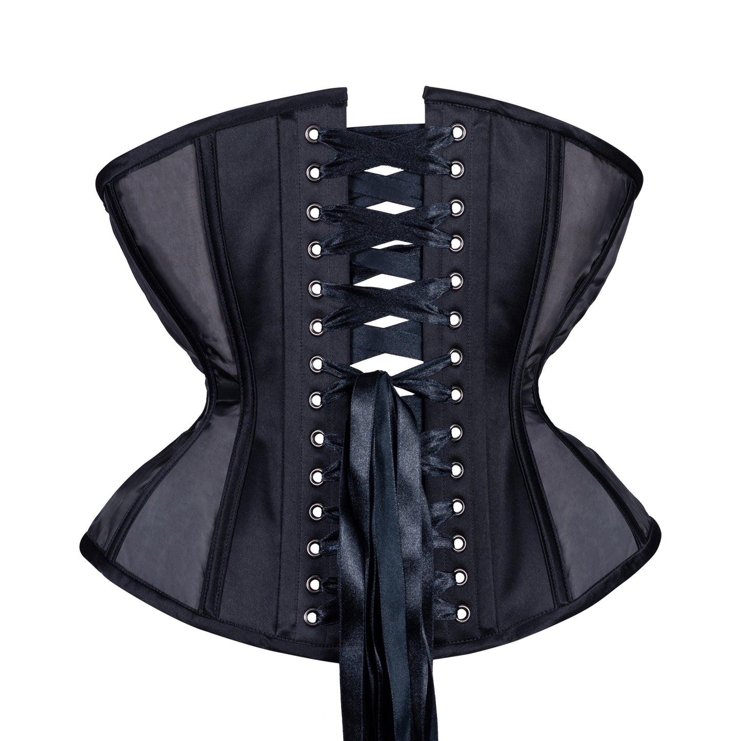 Black Fine Mesh Corset, Libra Silhouette, Regular