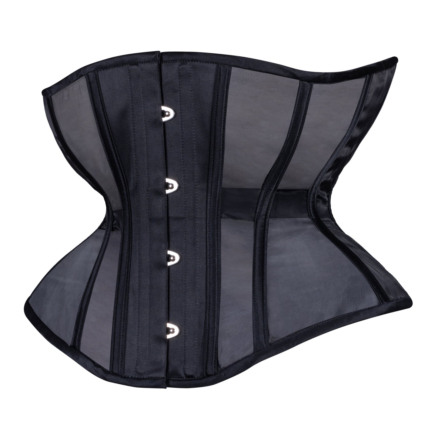Black Fine Mesh Corset, Libra Silhouette, Regular