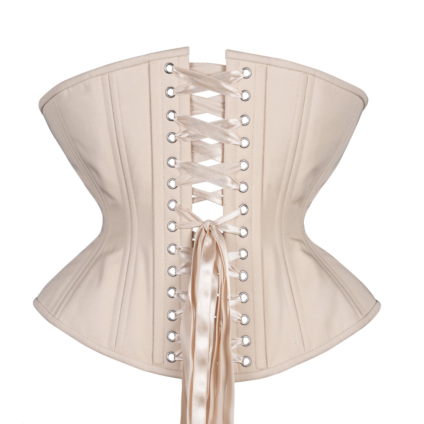 Beige Cotton Corset, Libra Silhouette, Regular