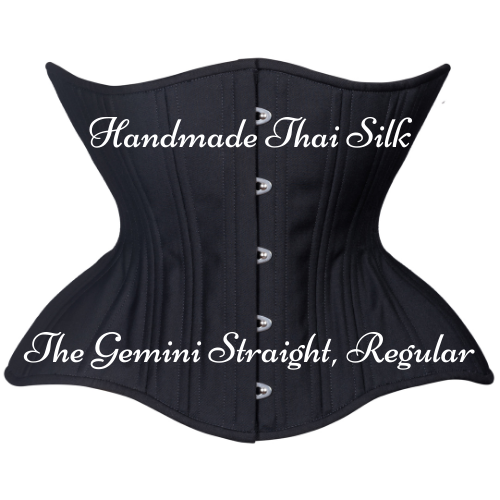Pink Hibicus Straight Corset, Gemini Silhouette, Regular