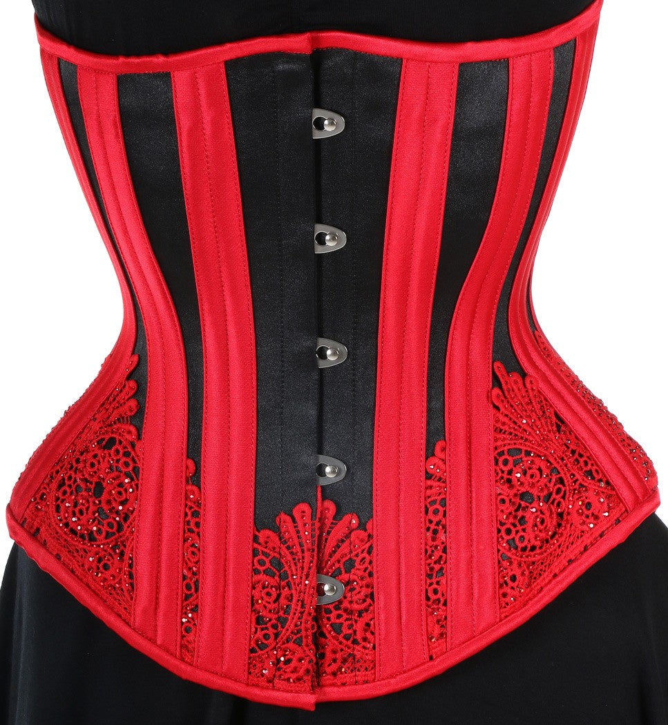 Polly Corset Designed by Lucy's Corsetry Hourglass Silhouette in Black