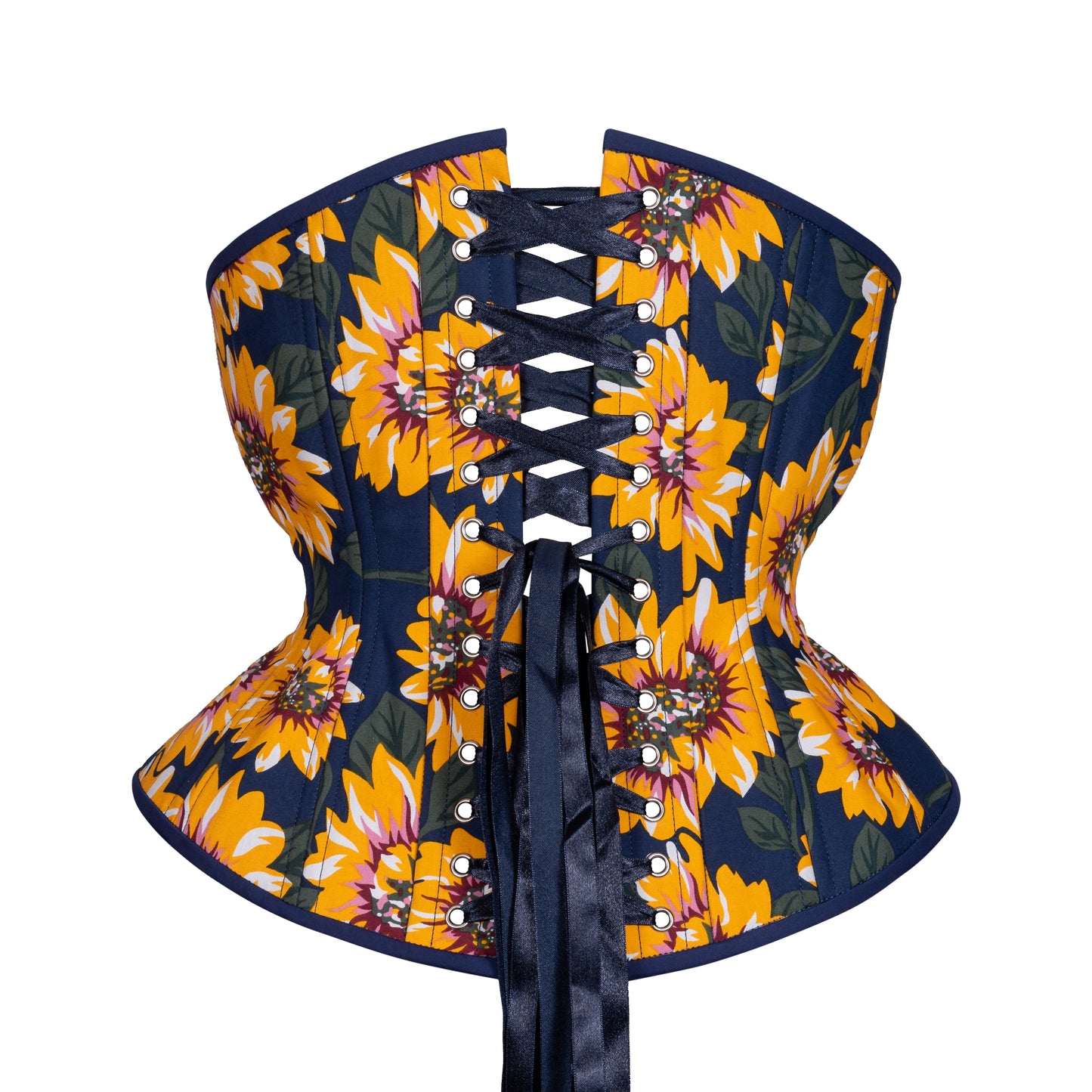 Sunflowers at Dusk Novice Corset, Hourglass Silhouette, Regular