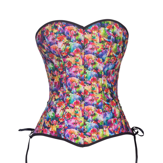 Cosmic Cows Overbust, Slim Silhouette, Regular