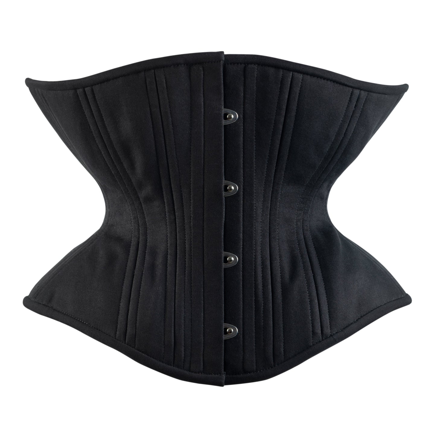 Black Cotton Corset, Libra Silhouette, Regular